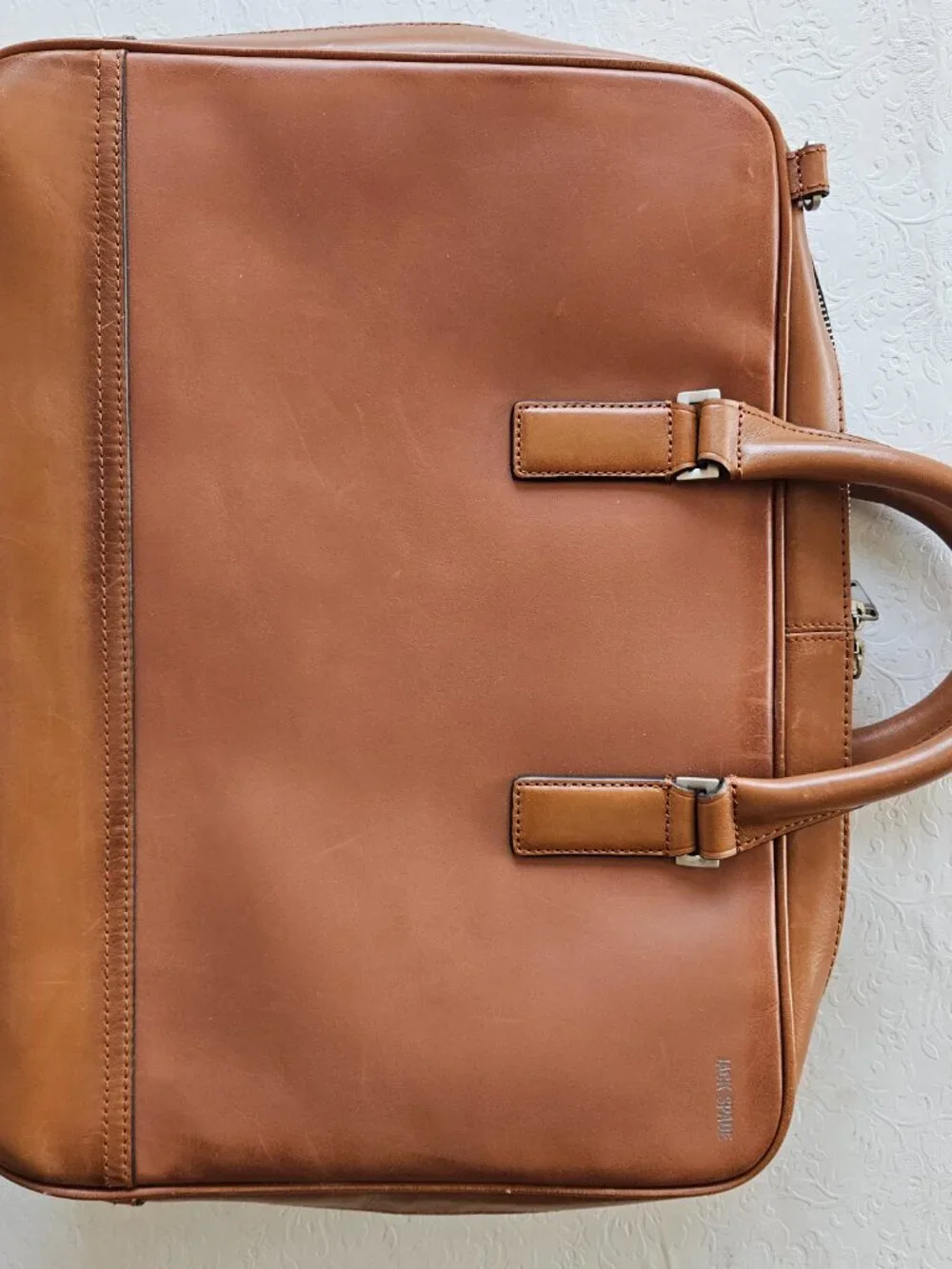JACK SPADE Fulton Leather Darrow Briefcase